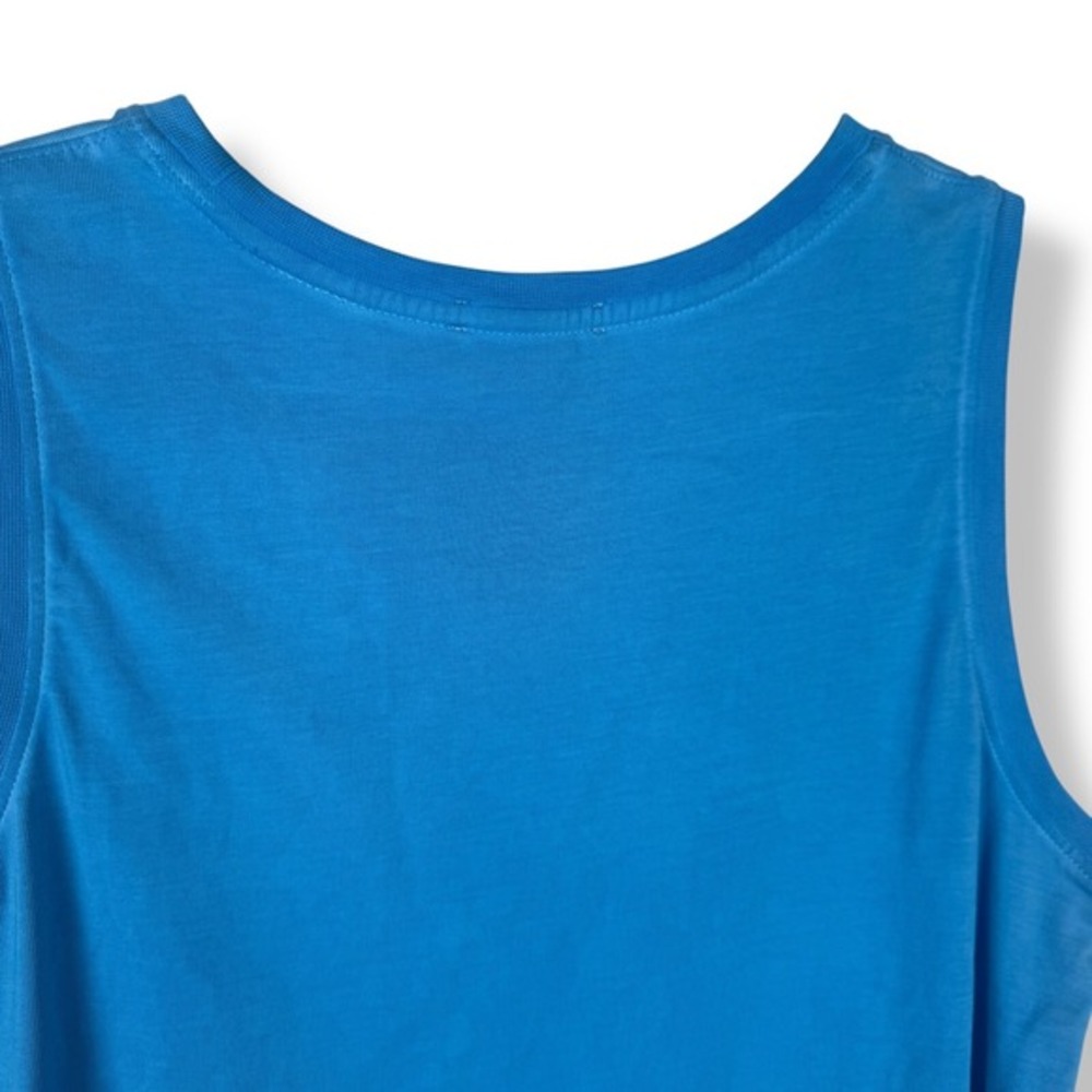 Patrick Assaraf Tank Top Womens Size XS Pima Cotton Blue‎ Workout Performance - Picture 8 of 10